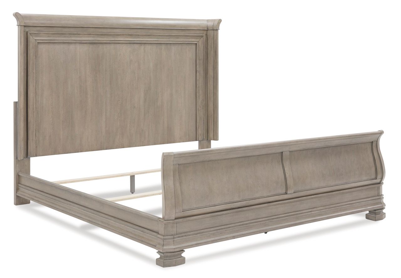 Lexorne Queen Sleigh Bed In Gray B924B2