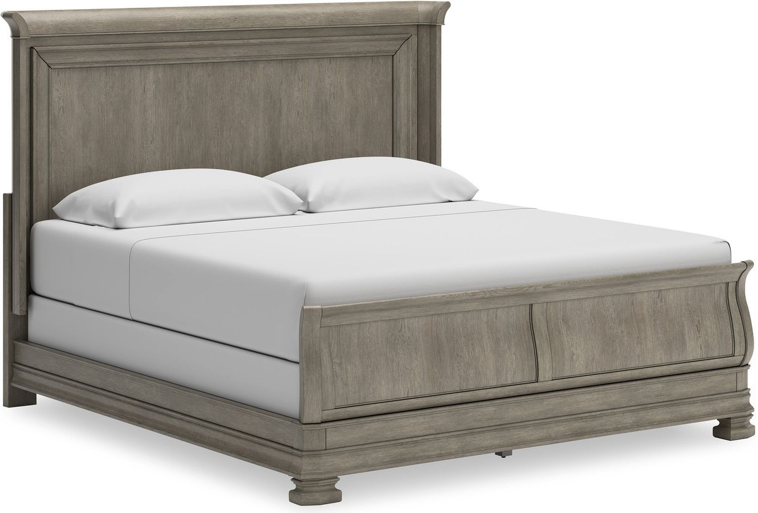 Lexorne California King Sleigh Bed In Gray B924B5