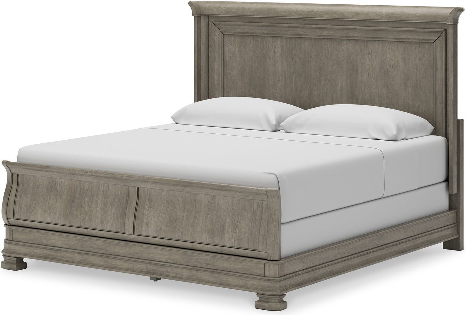 Lexorne California King Sleigh Bed In Gray B924B5