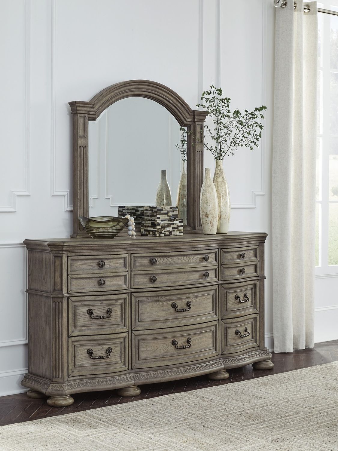 Ardenfield Bedroom Mirror In Light Brown B94436
