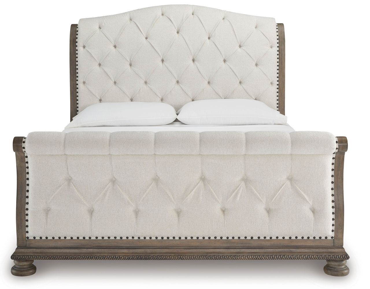 Ardenfield King Upholstered Sleigh Bed In Light Brown B944B4