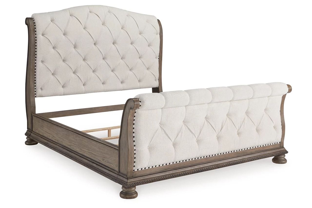 Ardenfield California King Upholstered Sleigh Bed In Light Brown B944B5