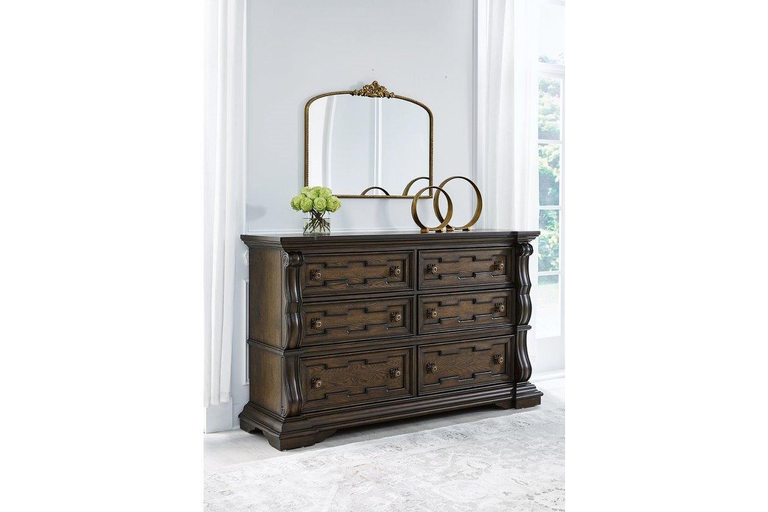 Maylee Dresser In Dark Brown B94731