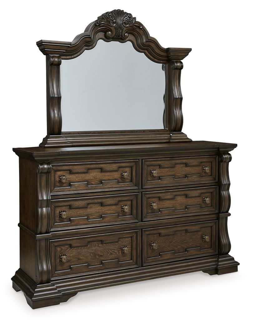 Maylee Dresser In Dark Brown B94731