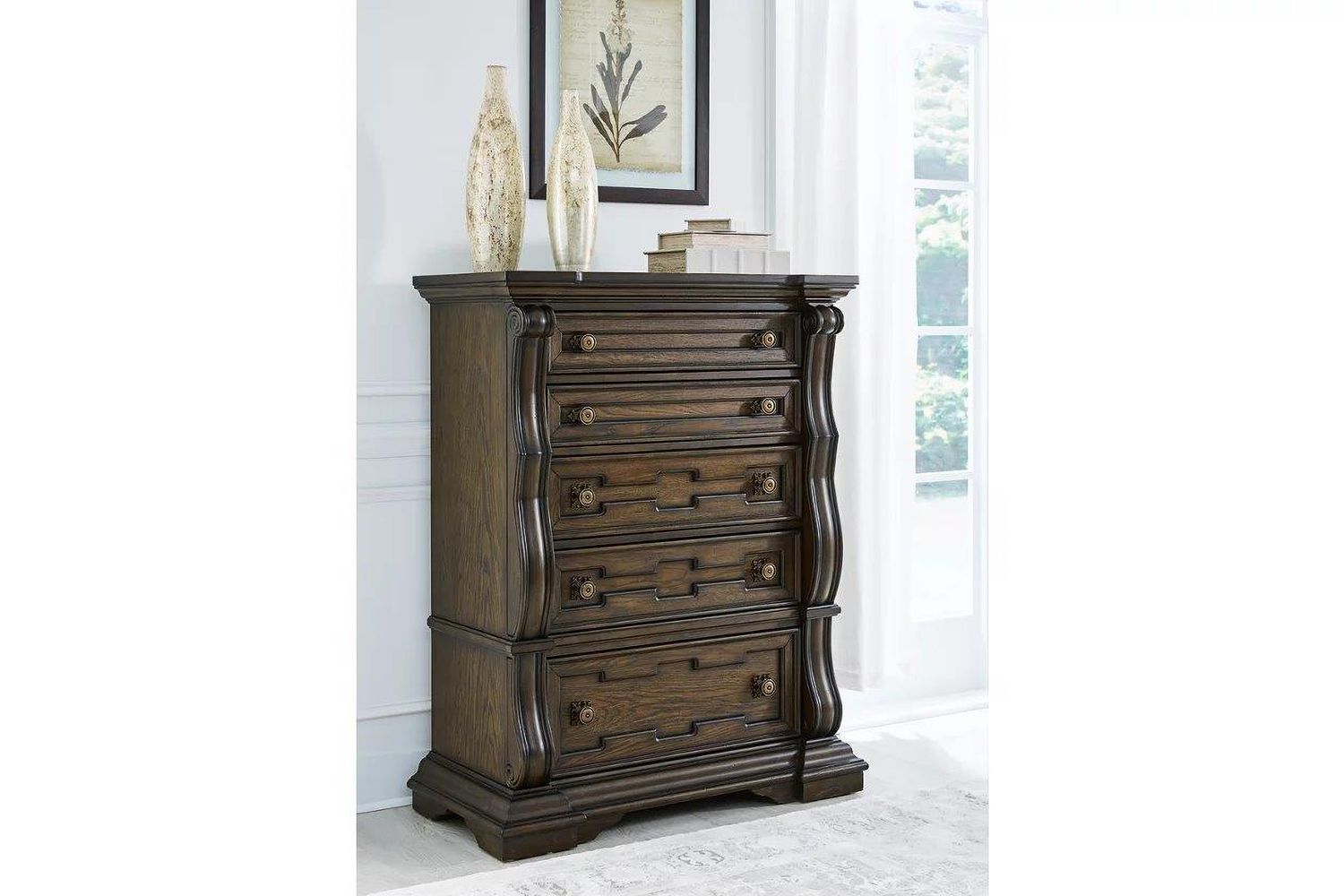 Maylee Chest of Drawers In Dark Brown B94746