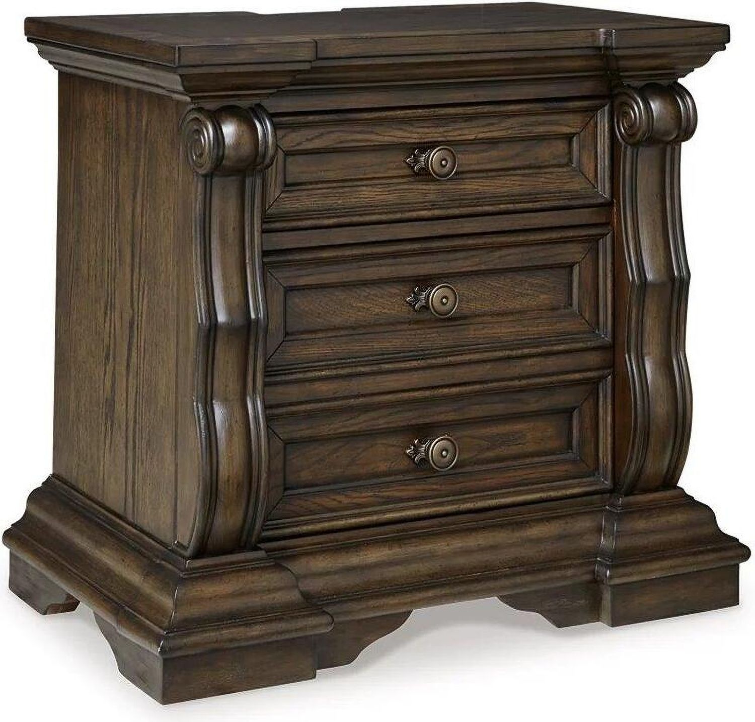 Maylee Nightstand In Dark Brown B94793