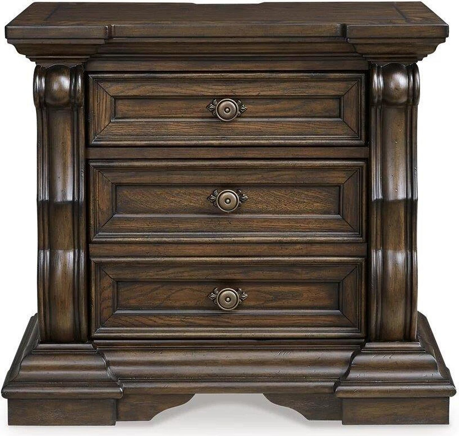 Maylee Nightstand In Dark Brown B94793