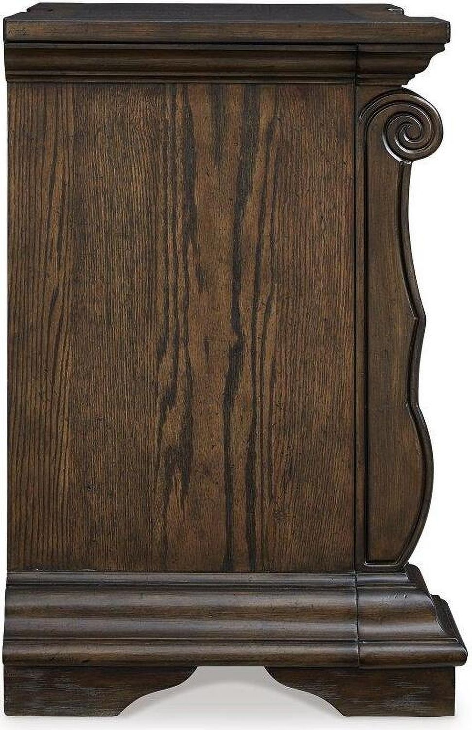 Maylee Nightstand In Dark Brown B94793