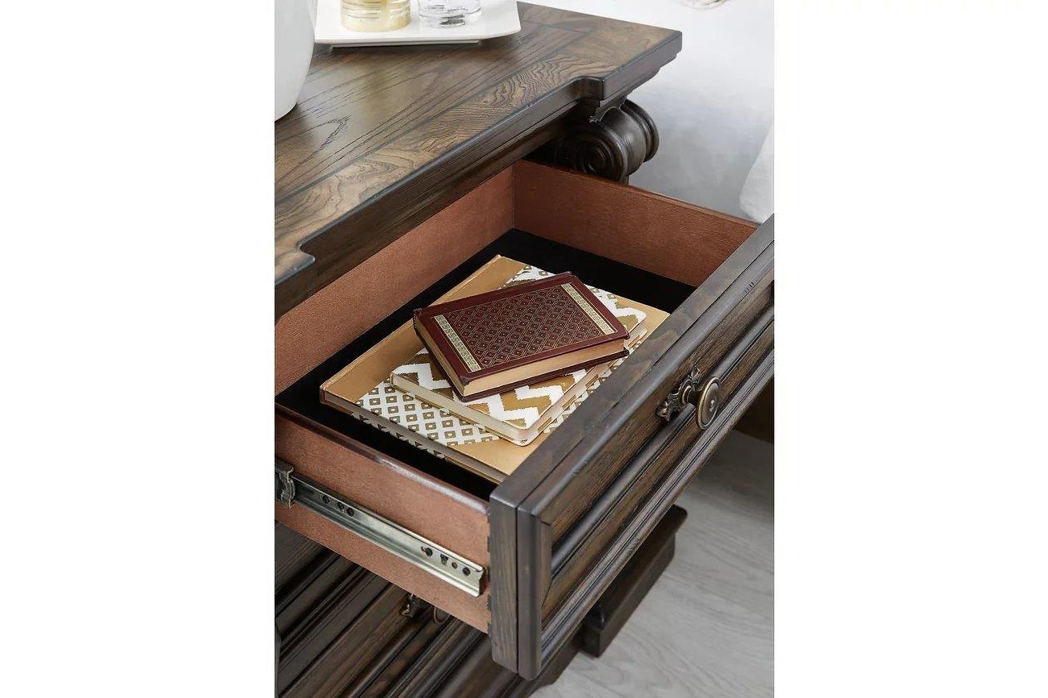 Maylee Nightstand In Dark Brown B94793