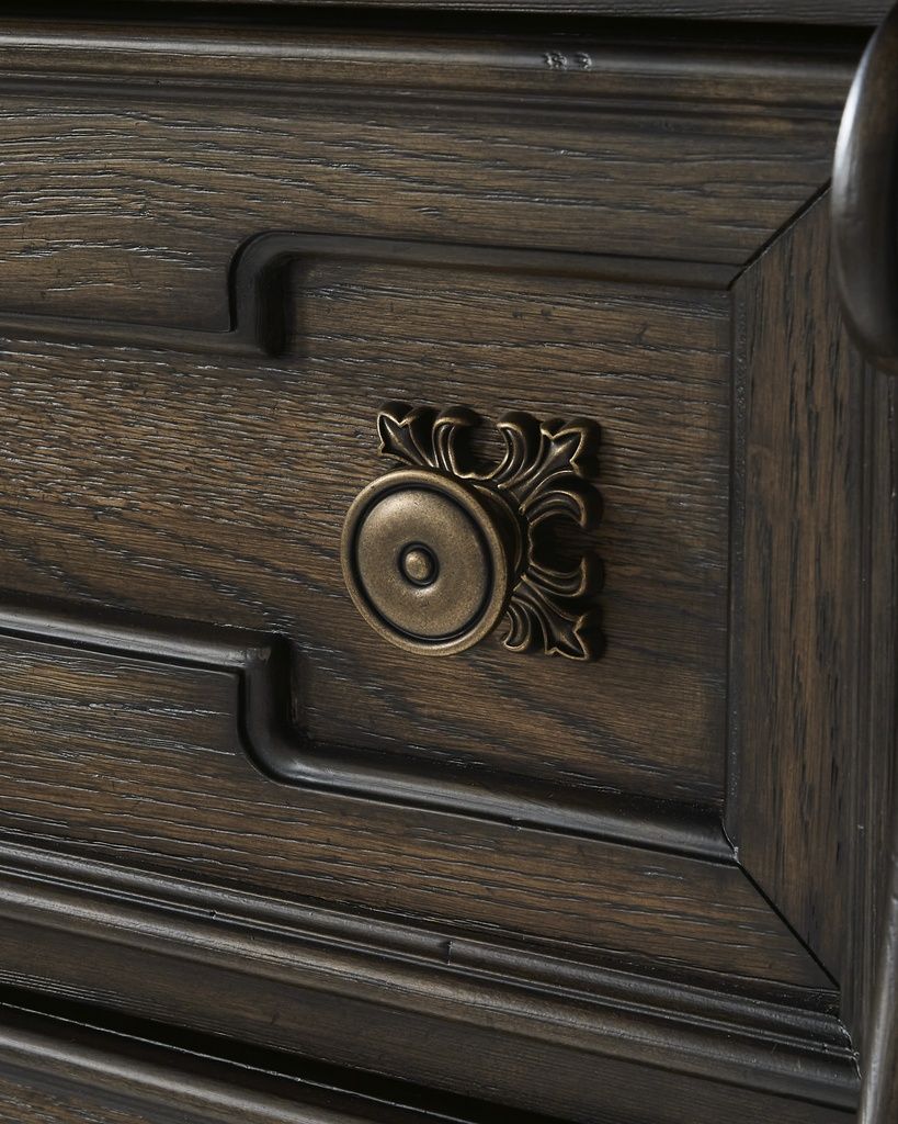Maylee Nightstand In Dark Brown B94793