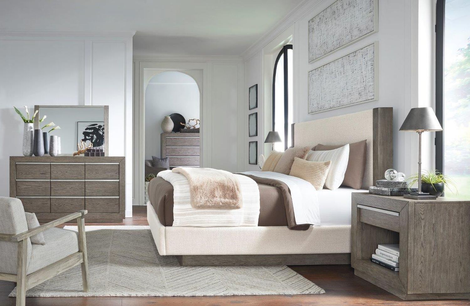 Anibecca Weathered Grey Mirror B97036