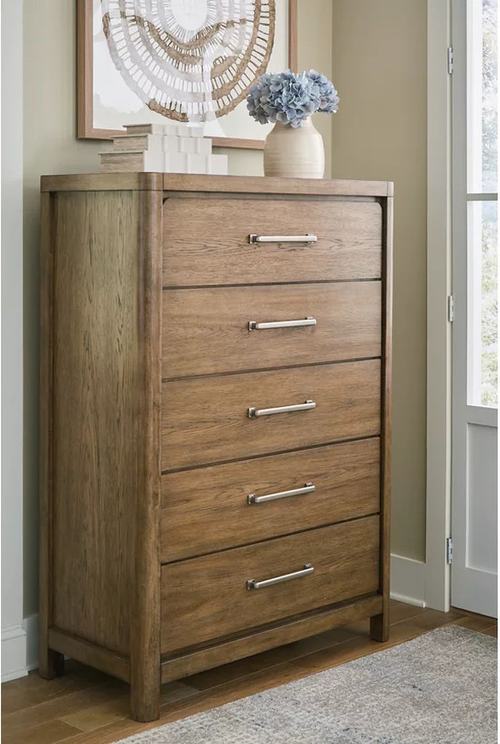 Cabalynn Light Brown Five Drawer Chest B97446