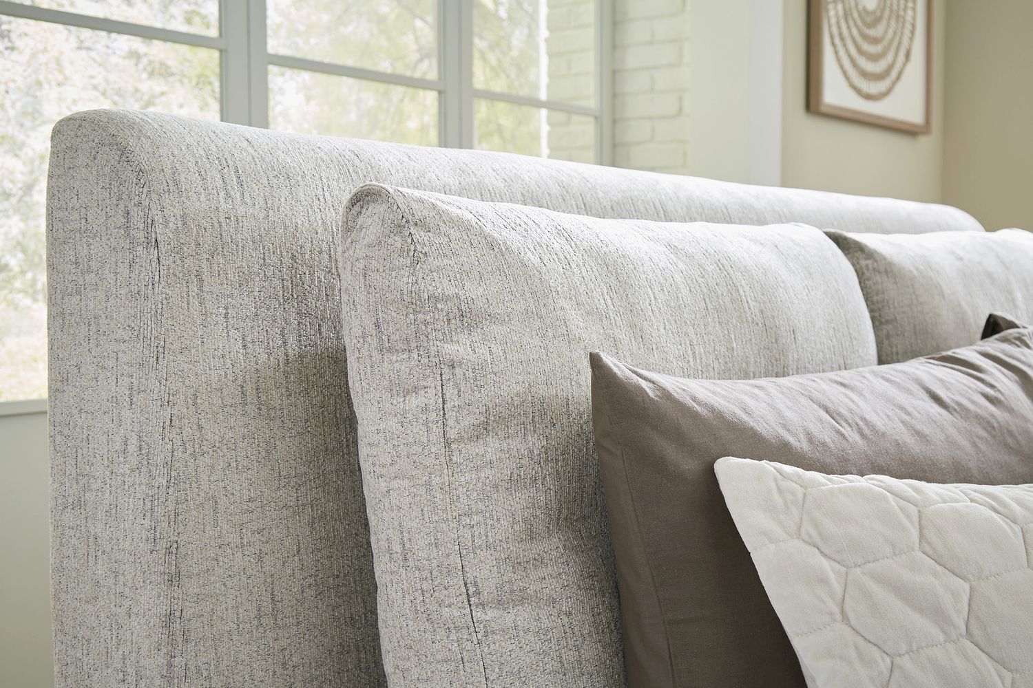 Cabalynn Oatmeal King/California King Upholstered Headboard Only B97478