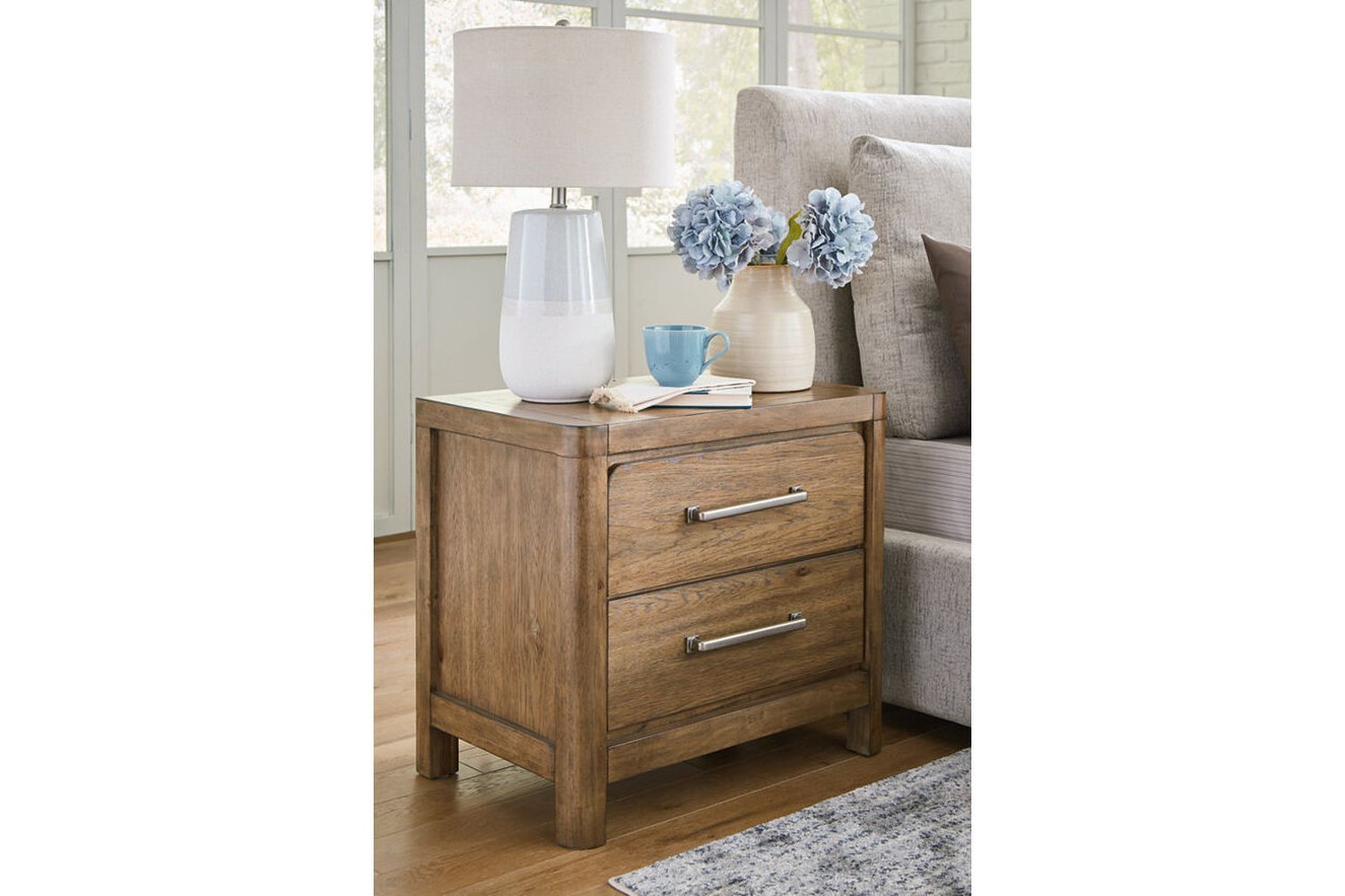 Cabalynn Light Brown Two Drawer Night Stand B97492