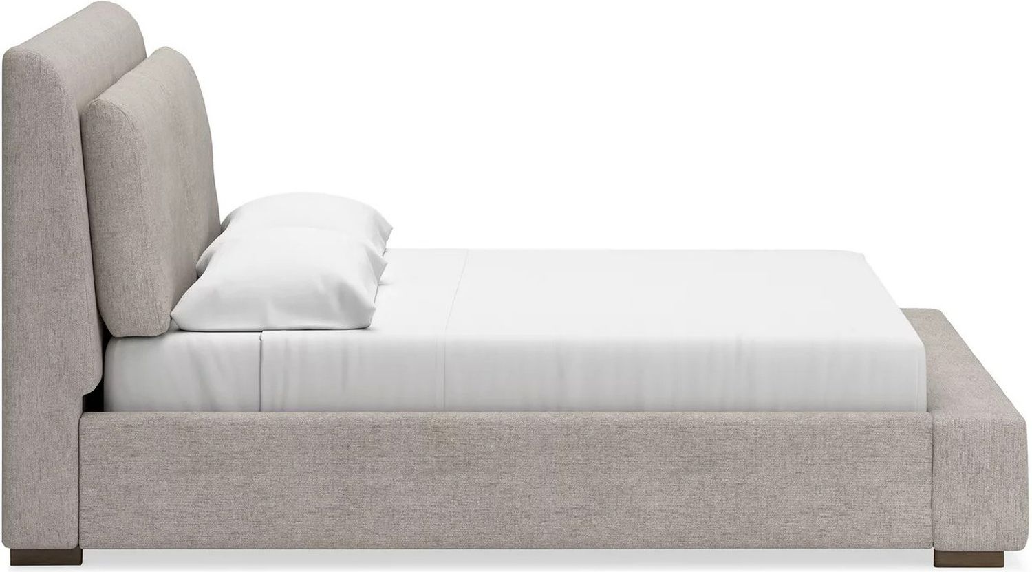 Cabalynn Queen Upholstered Bed In Light Brown B974B2