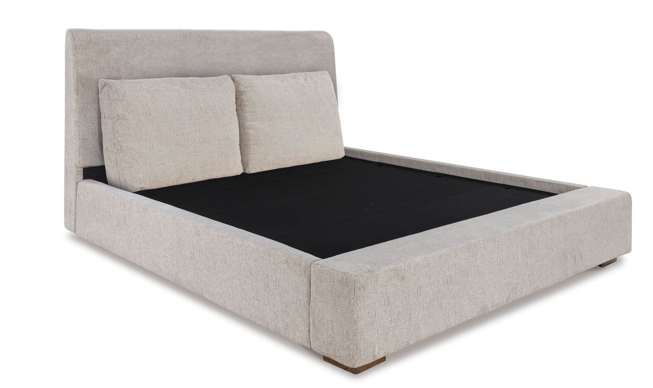 Cabalynn California King Upholstered Bed In Light Brown B974B7