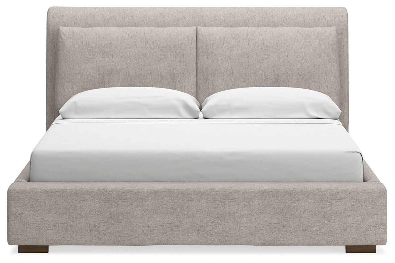 Cabalynn California King Upholstered Bed In Light Brown B974B7