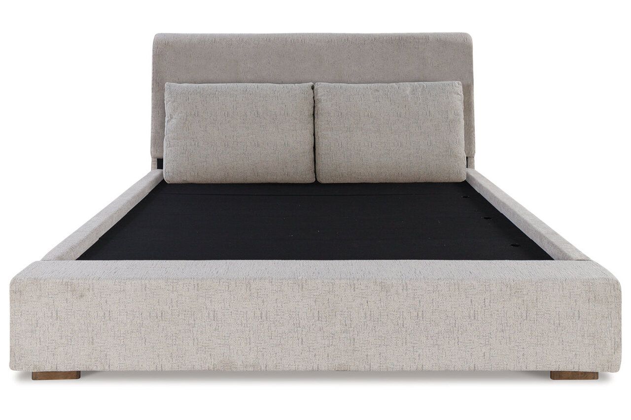 Cabalynn California King Upholstered Bed In Light Brown B974B7