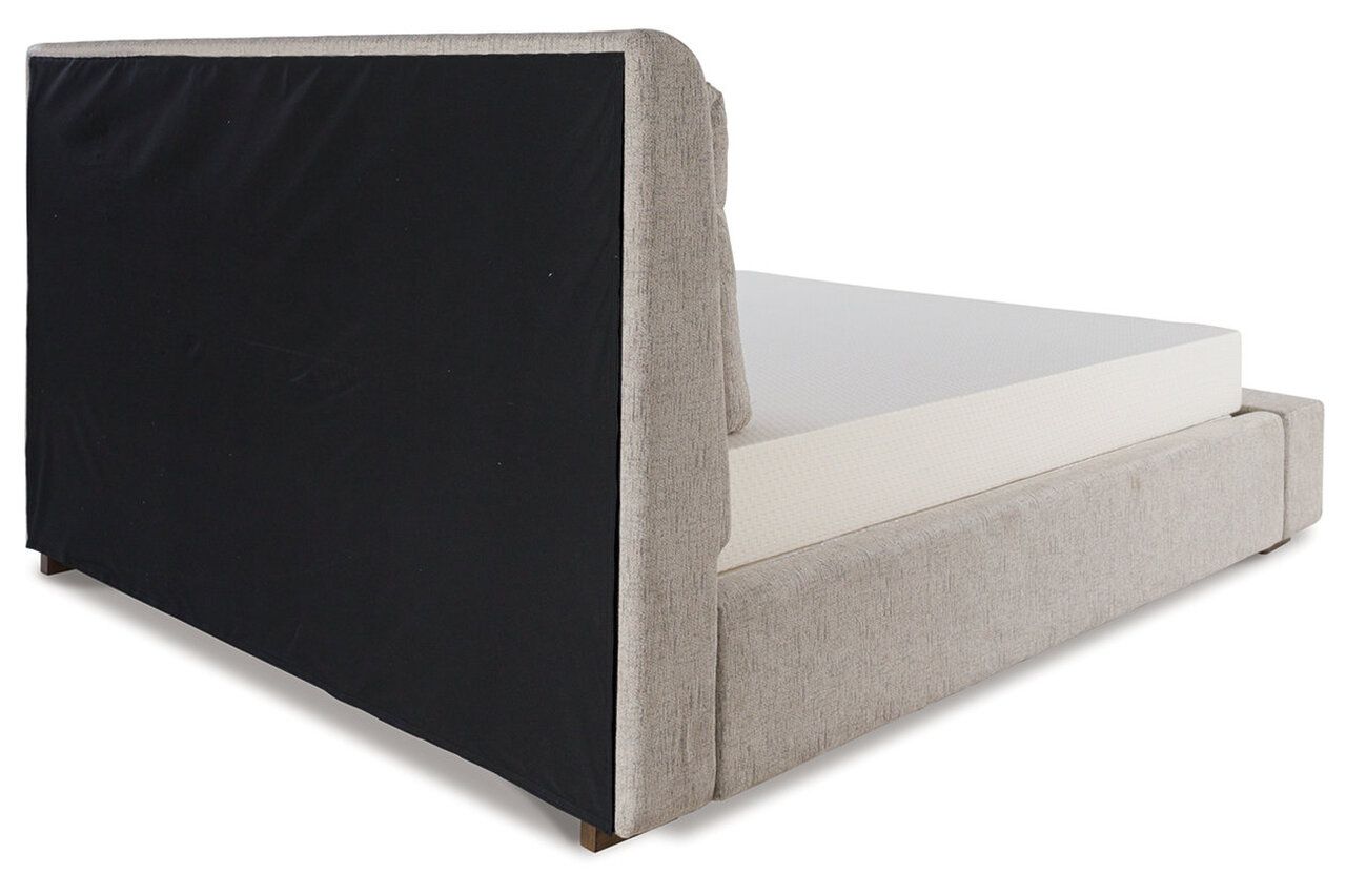 Cabalynn California King Upholstered Bed In Light Brown B974B7