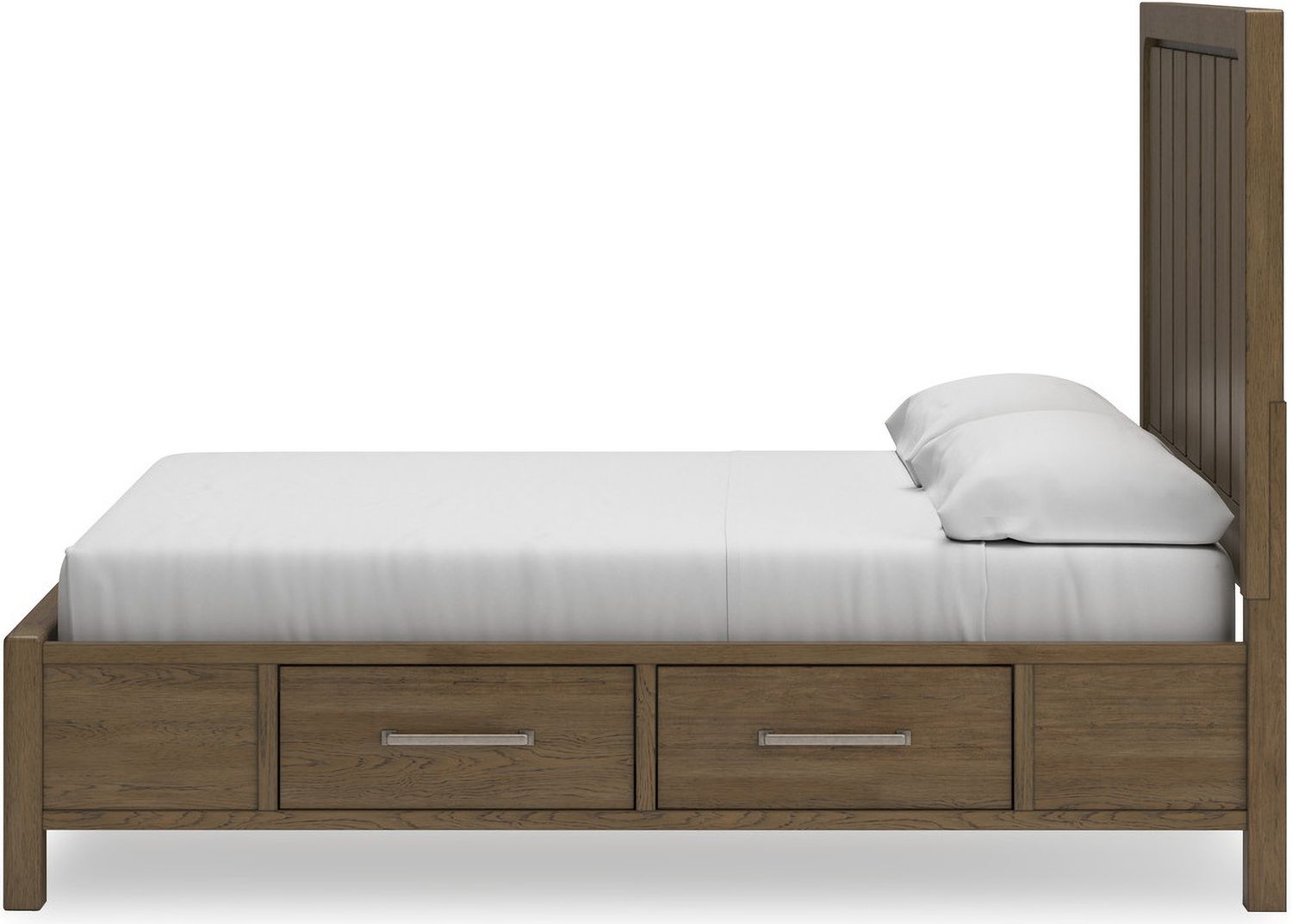 Cabalynn King Panel Bed with Storage In Light Brown B974B8