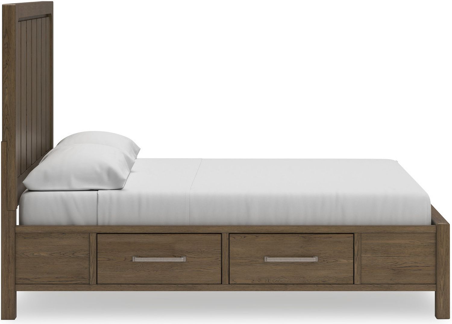Cabalynn California King Panel Bed with Storage In Light Brown B974B9