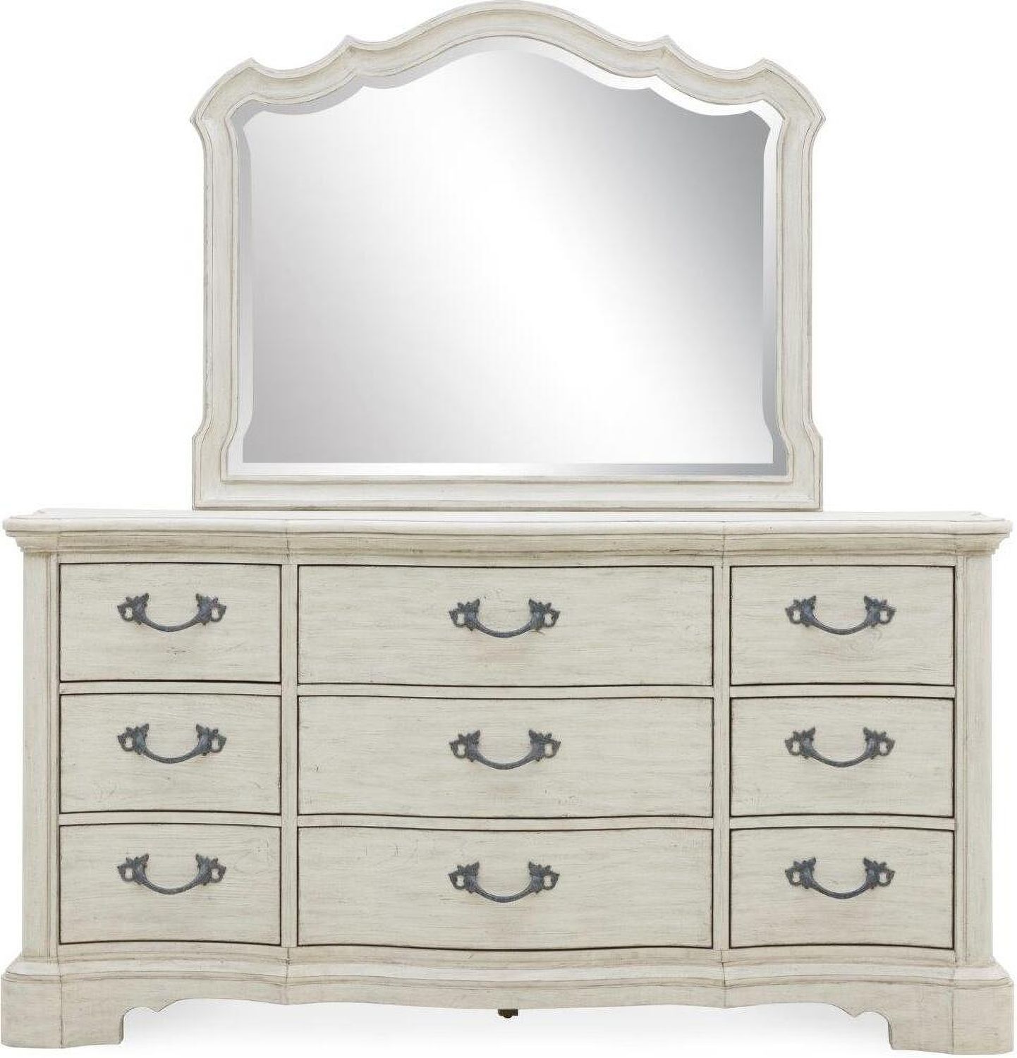 Arlendyne Antique White Bedroom Mirror B98036