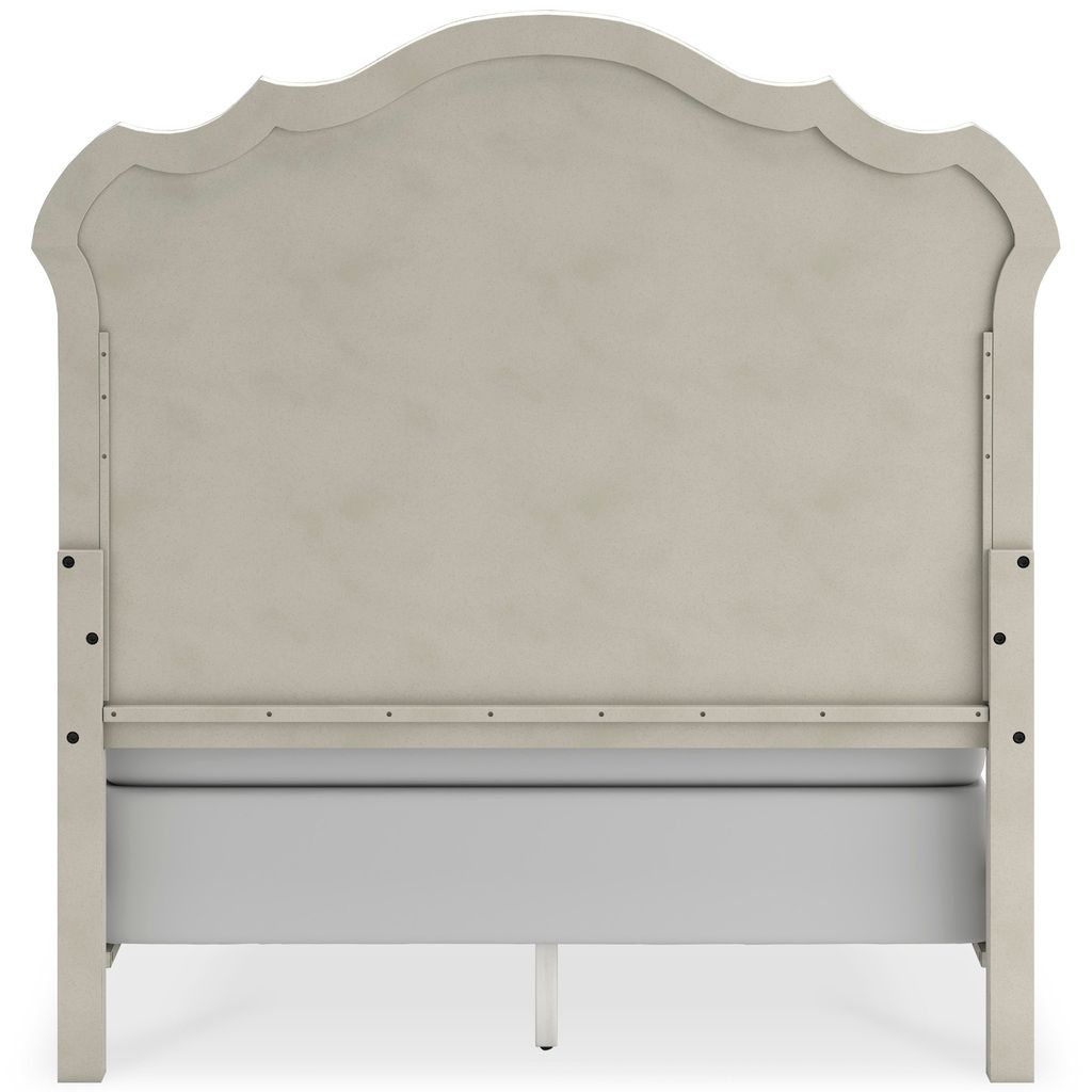 Arlendyne Antique White Queen Upholstered Panel Headboard Only B98057