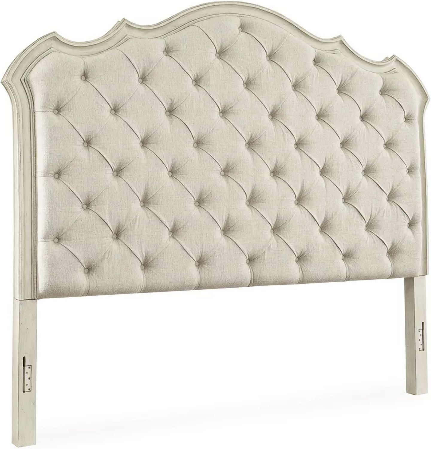 Arlendyne Antique White King/California King Upholstered Panel Headboard Only B98058