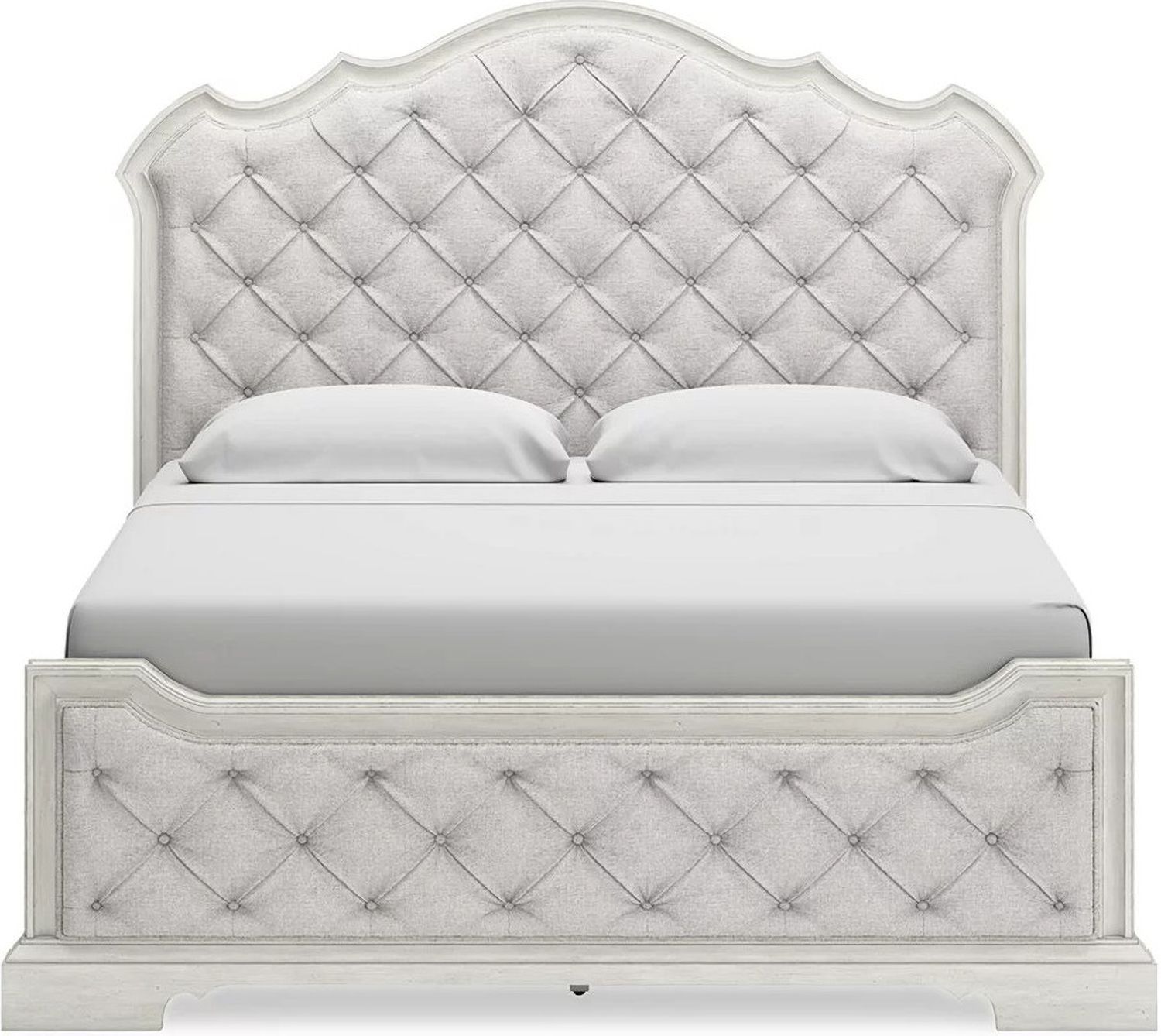 Arlendyne King Upholstered Bed In Antique White B980B4