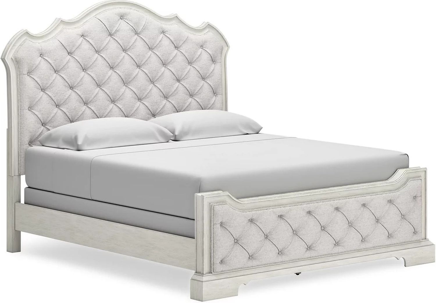 Arlendyne King Upholstered Bed In Antique White B980B4