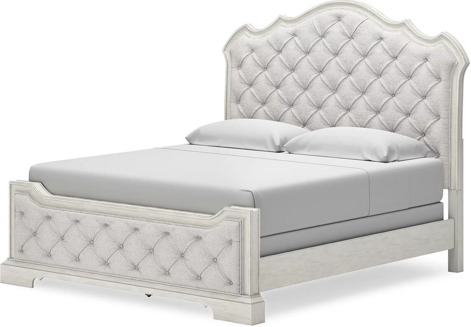 Arlendyne King Upholstered Bed In Antique White B980B4