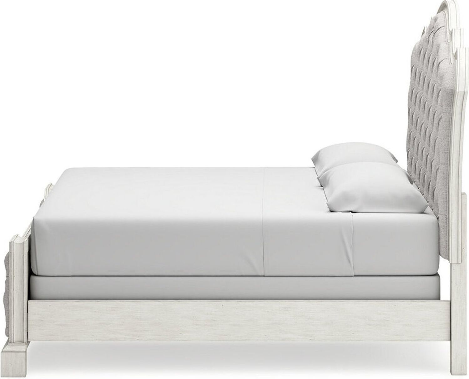Arlendyne King Upholstered Bed In Antique White B980B4