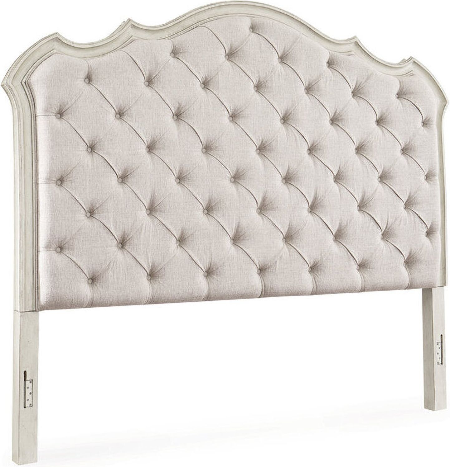 Arlendyne King Upholstered Bed In Antique White B980B4