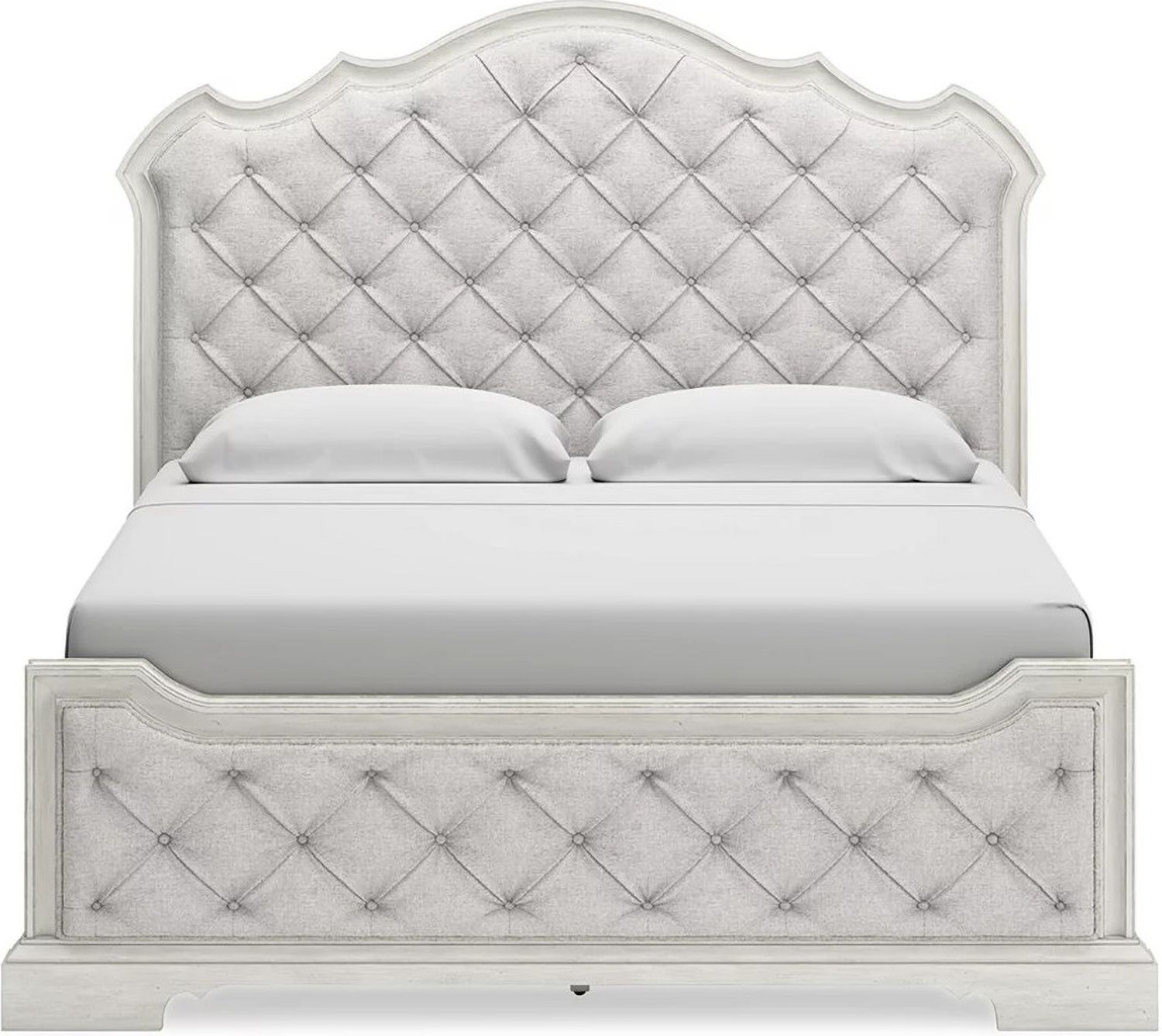 Arlendyne California King Upholstered Bed In Antique White B980B5