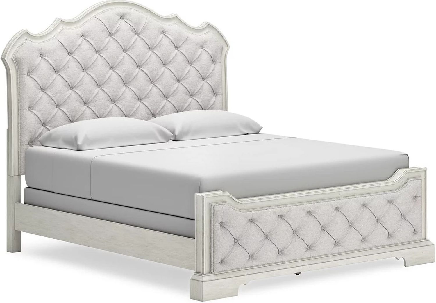 Arlendyne California King Upholstered Bed In Antique White B980B5