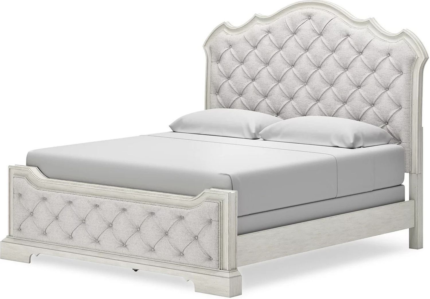 Arlendyne California King Upholstered Bed In Antique White B980B5