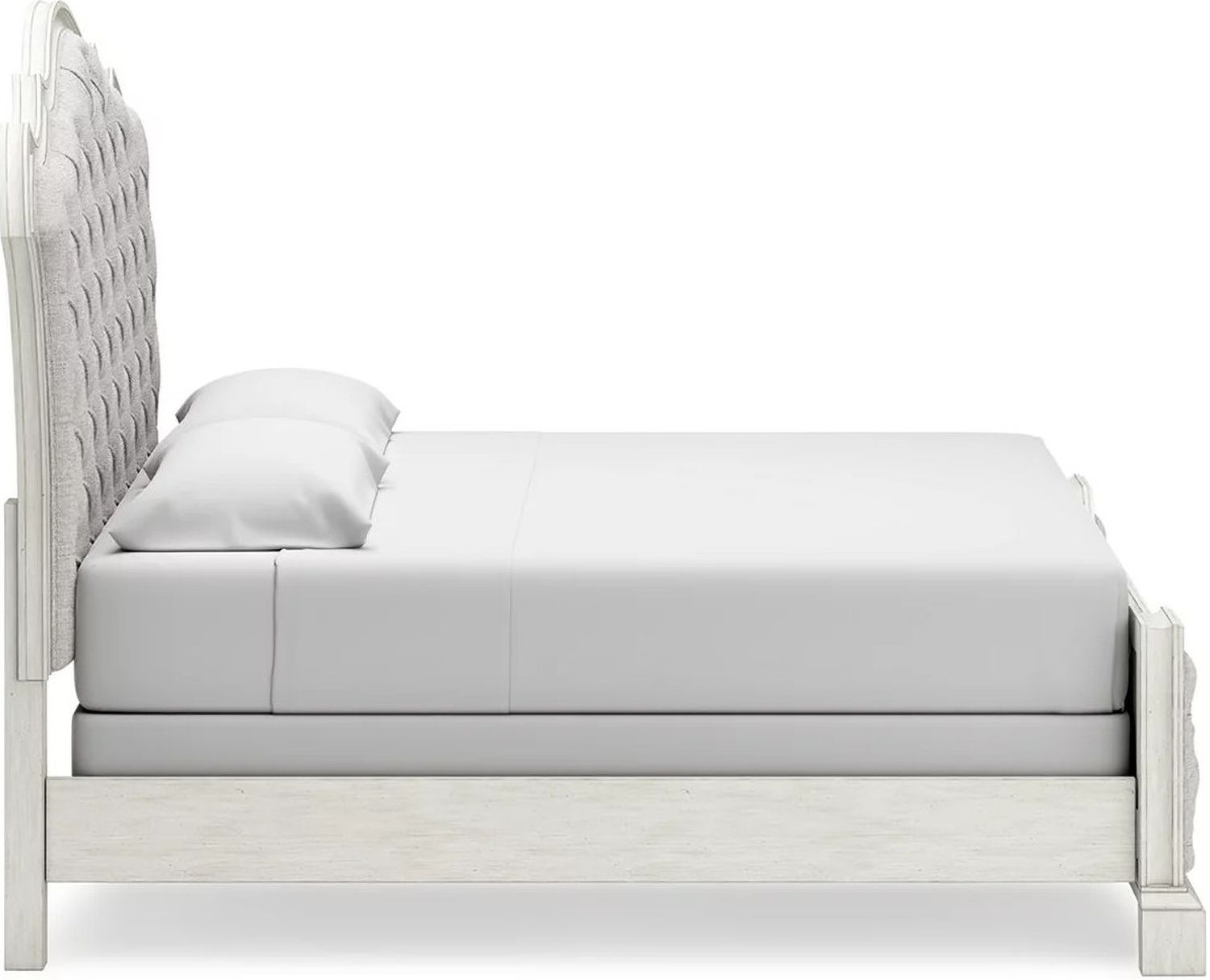 Arlendyne California King Upholstered Bed In Antique White B980B5