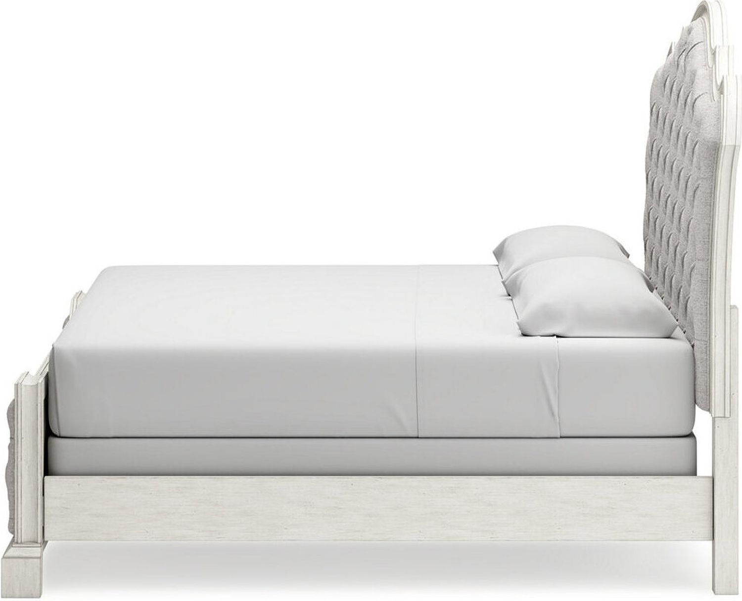 Arlendyne California King Upholstered Bed In Antique White B980B5