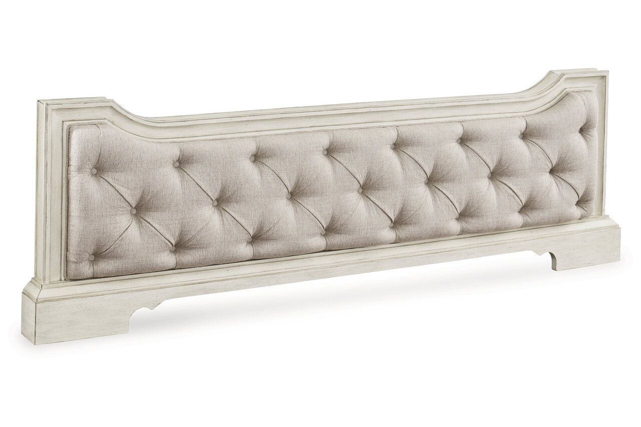 Arlendyne California King Upholstered Bed In Antique White B980B5
