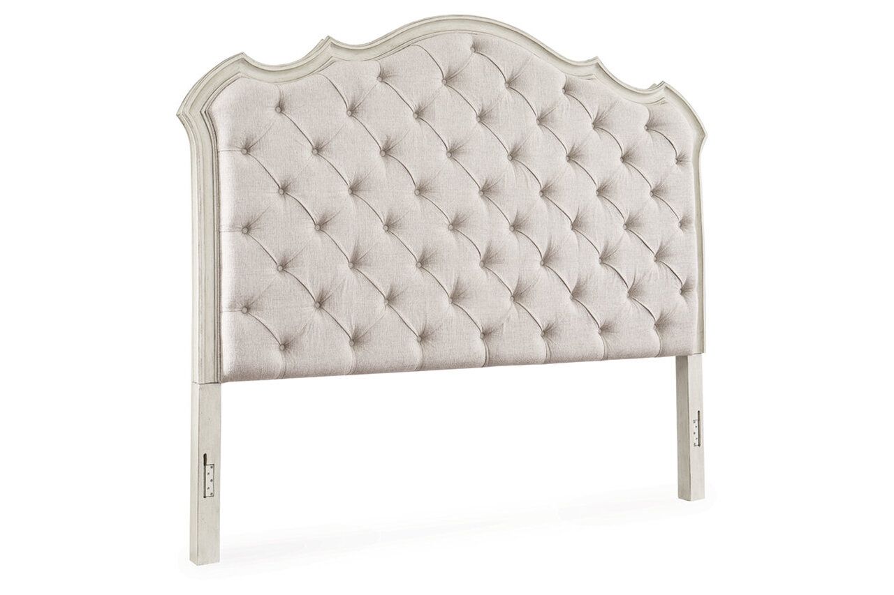 Arlendyne California King Upholstered Bed In Antique White B980B5