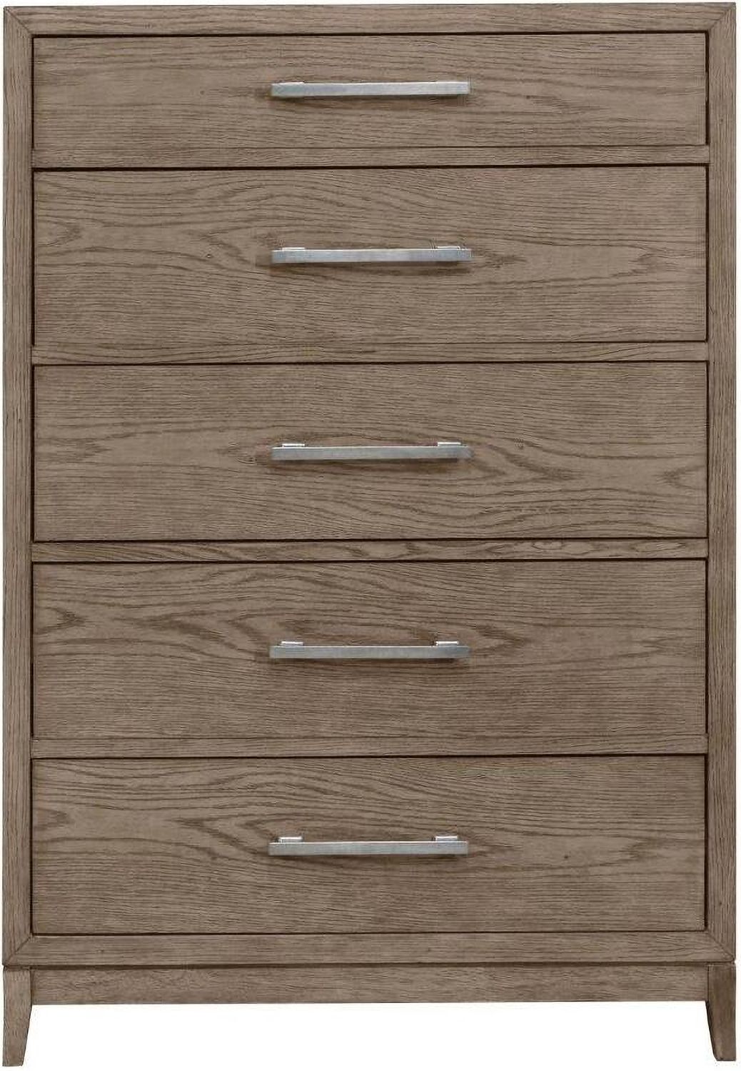 Chrestner Grey Five Drawer Chest B98346