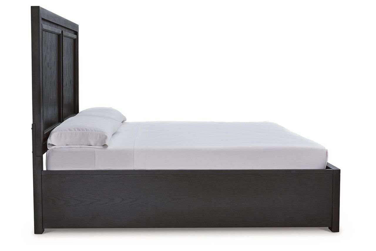 Foyland Black And Brown King Panel Storage Bed B989B4