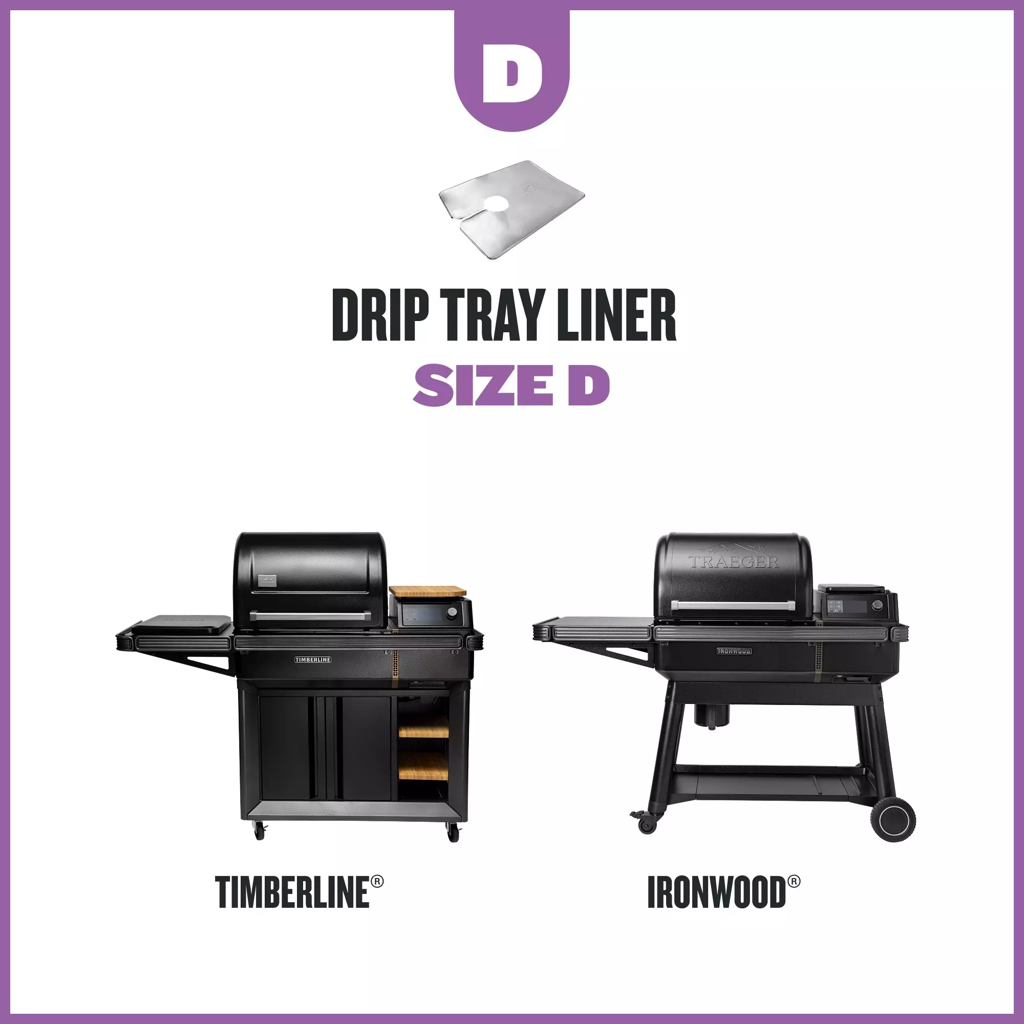 Drip Tray Liners - 8 Pack - Size D BAC606