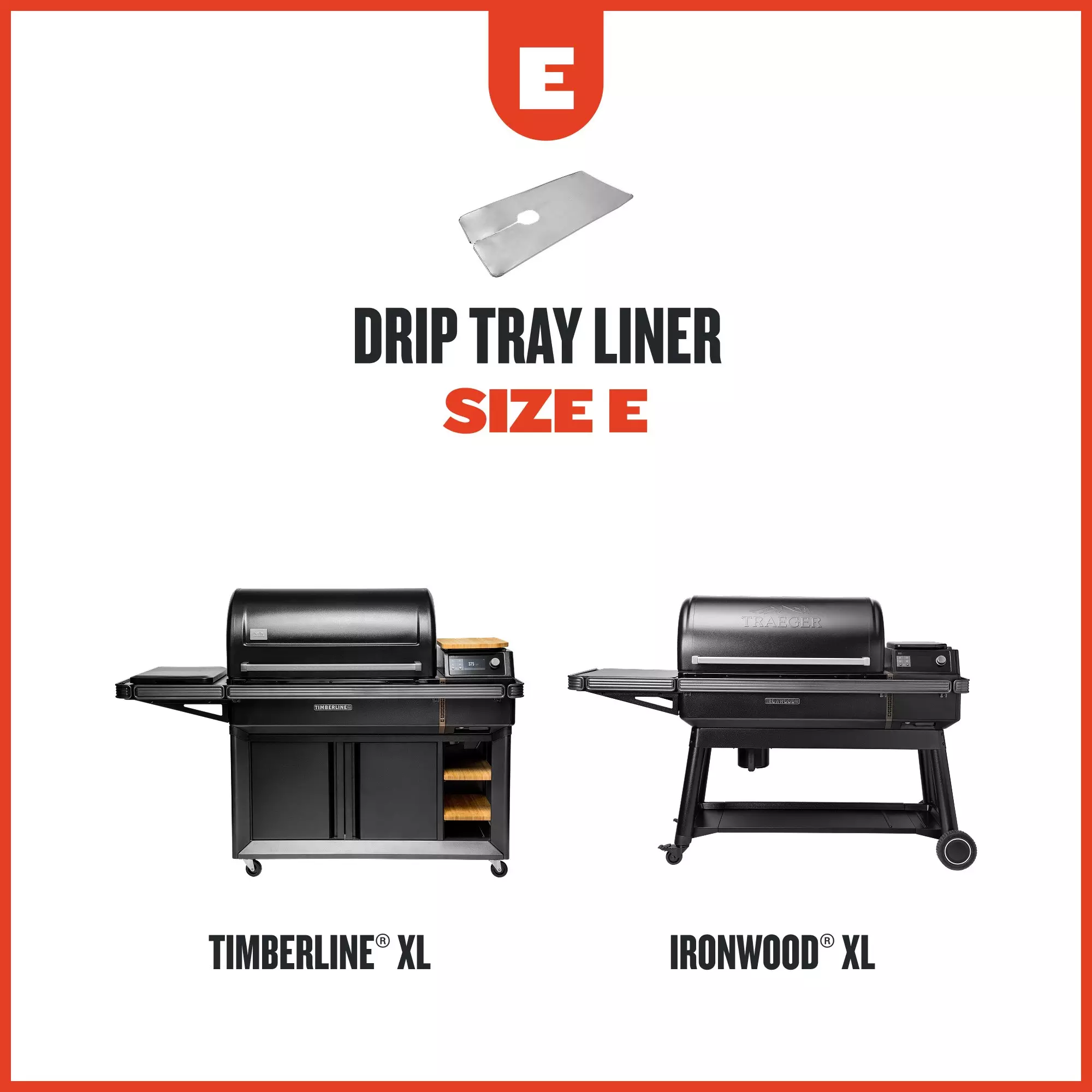 Drip Tray Liners - 8 Pack - Size E BAC607