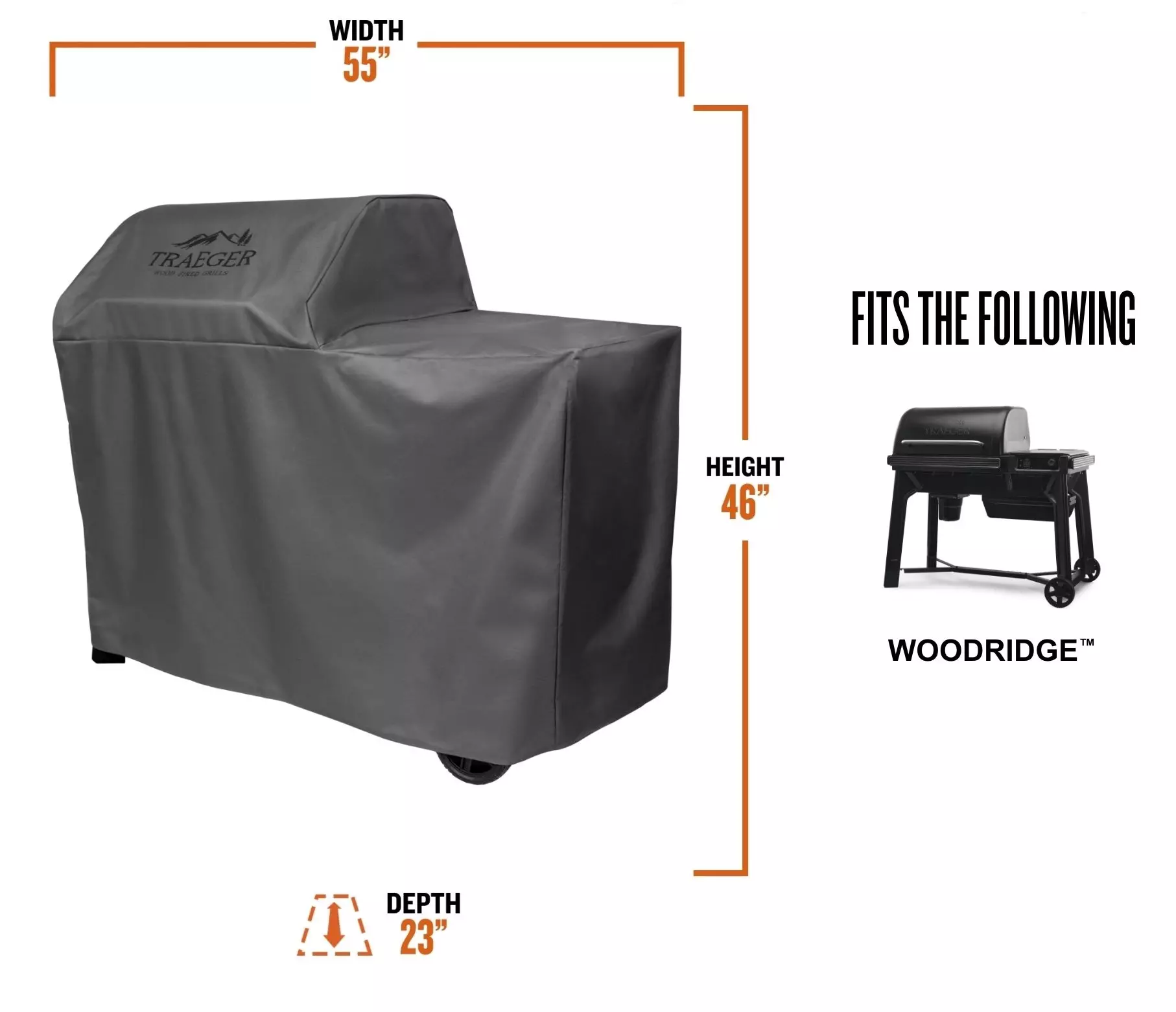 Woodridge™ Full-Length Grill Cover BAC761