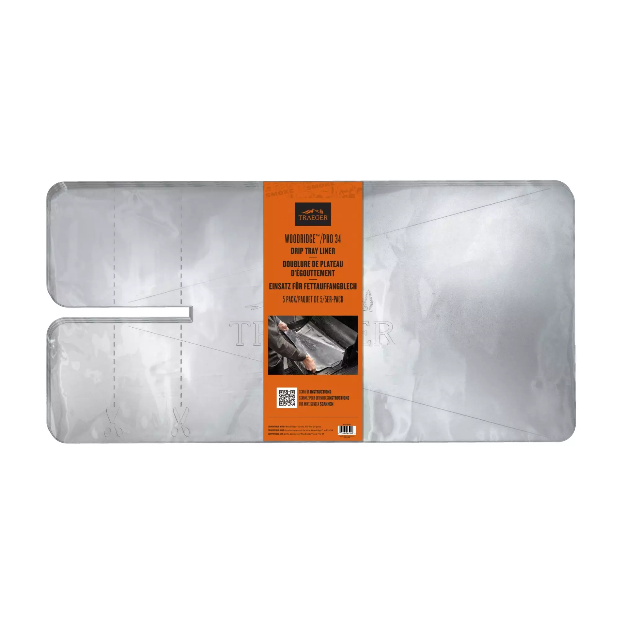Drip Tray Liners - 5 Pack - Woodridge Series & Pro 34 BAC818
