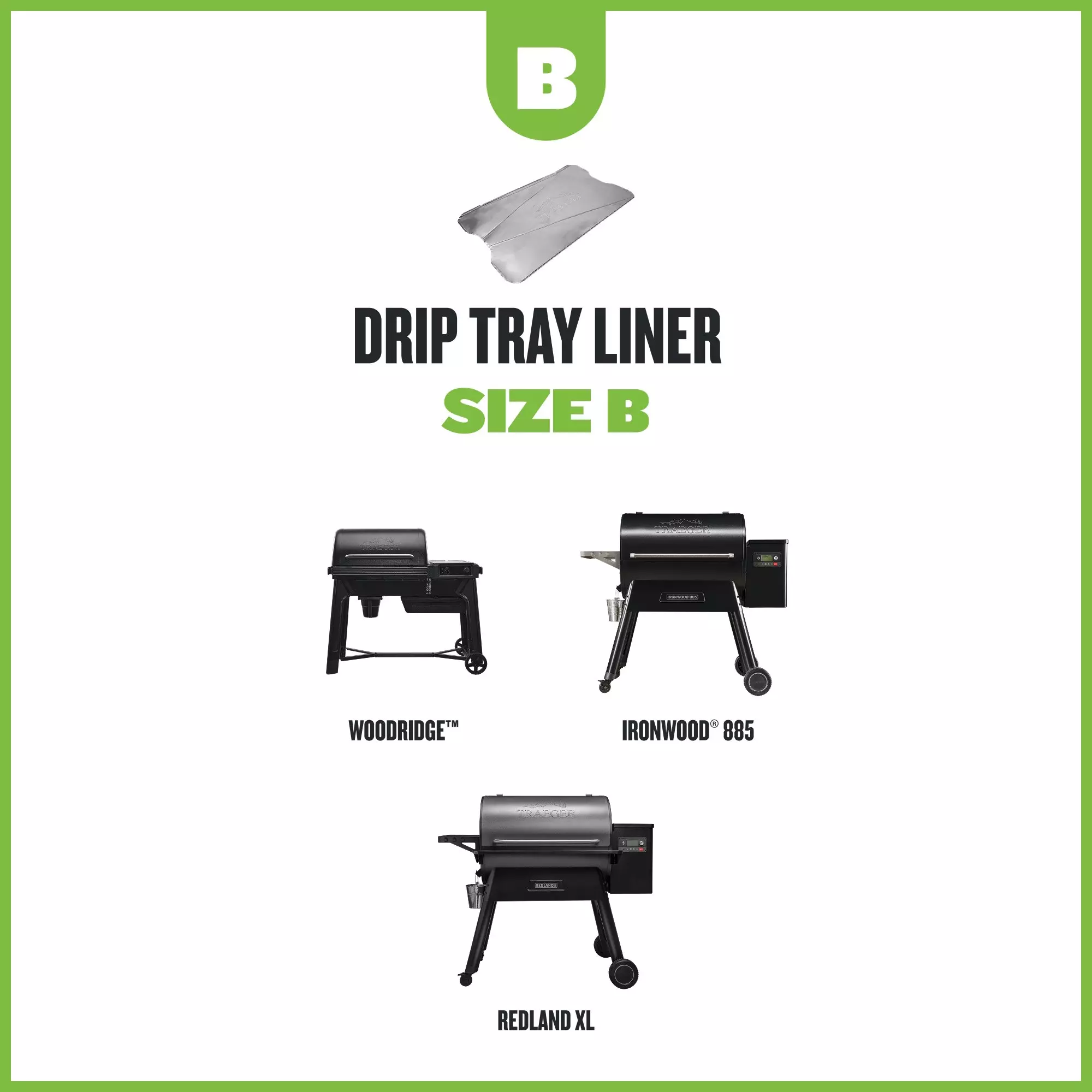 Drip Tray Liners - 5 Pack - Size B BAC855