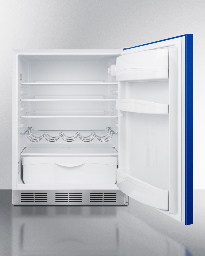 24" Wide All-Refrigerator, ADA Compliant BAR611WHBADA