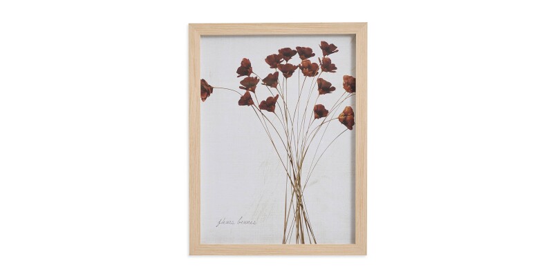 Deep Red Wildflowers BAS817E12X16