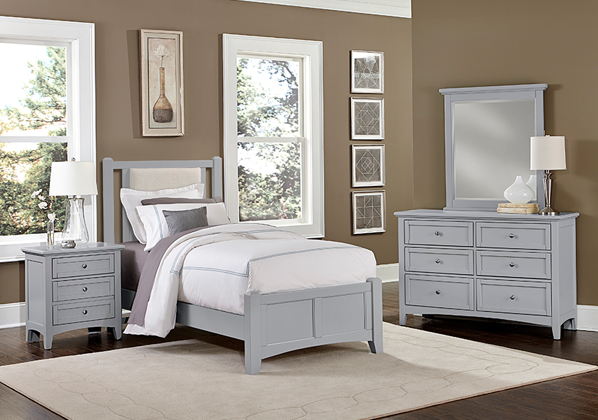 Bonanza Twin Upholstered Bed 3/3 - Linen in Queen - BB26-331-031-833-900 BB26331031833900